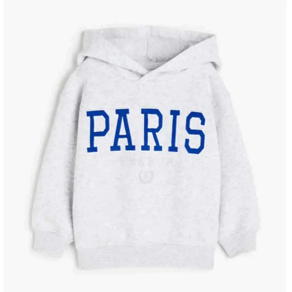H&M Light Grey Paris Graphic Sweatshirt - Relaxed Fit - Picture 1 of 4